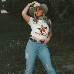 Let it ride crop top